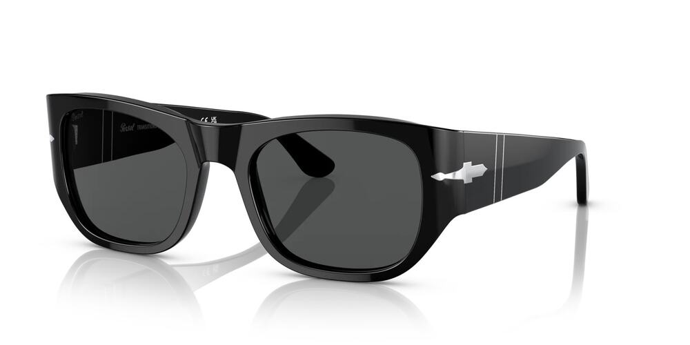 NEW PERSOL P 3308-S 95/GH BLACK TRANSITIONS 3F-0F AUTHENTIC EYEGLASSES 54-21